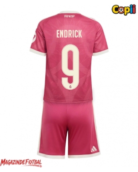 Real Madrid Endrick #9 Echipament de Fotbal Replică 2026-27 Copii Treilea (+ Șorturi)